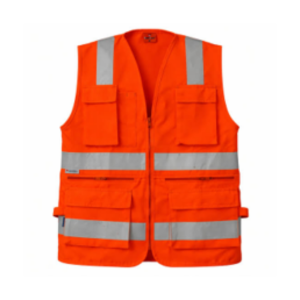 CHALECO NARANJA CON CINTA 3M L